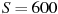 описание: s = 600