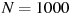 описание: n=1000
