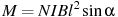 описание: m = nibl^2 sin alpha